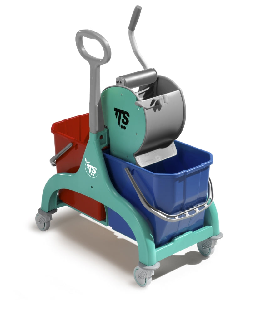Carrello lavaggio TTS Nick Dry doppio 15+15 L con strizzatore