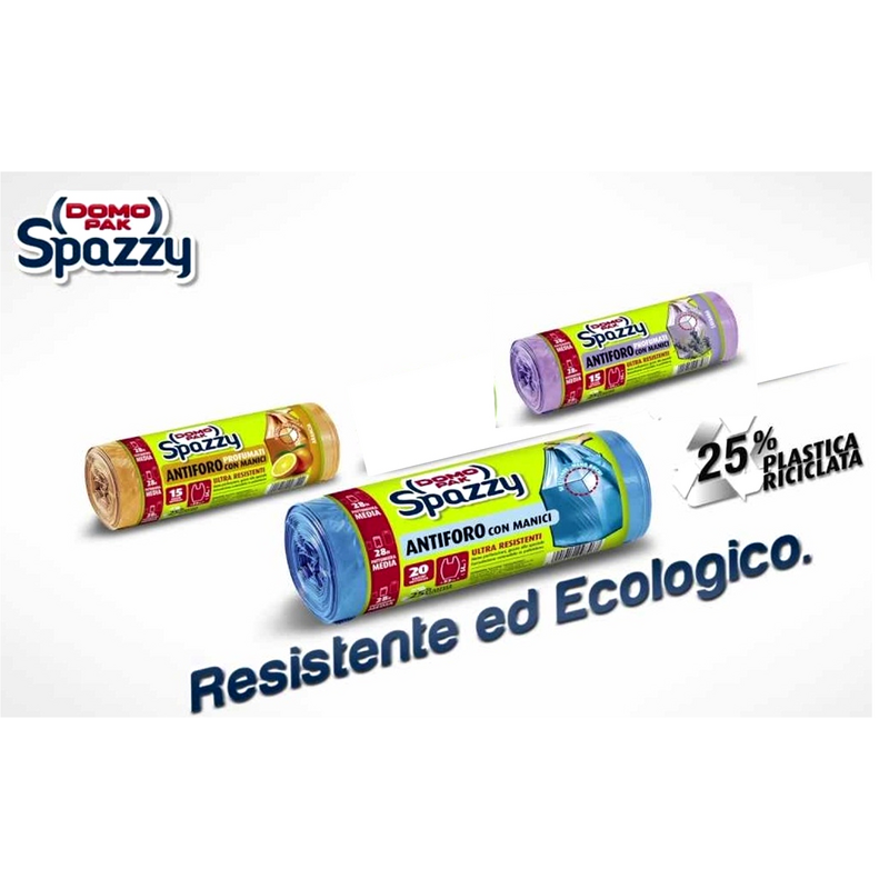 DOMOPAK SPAZZY ANTIFOROFORO PROFUMATI 52x54 CON MANICI CASSA MISTA 24 PEZZI: 6 ARANCIA - 6 BREZZA ALPINA - 12 LAVANDA