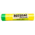 GEL SAC 15 SACCHI PATTUMIERA CM 65x65 CON MANIGLIE IN HDPE GIALLO TRASPARENTE IN ROTOLO