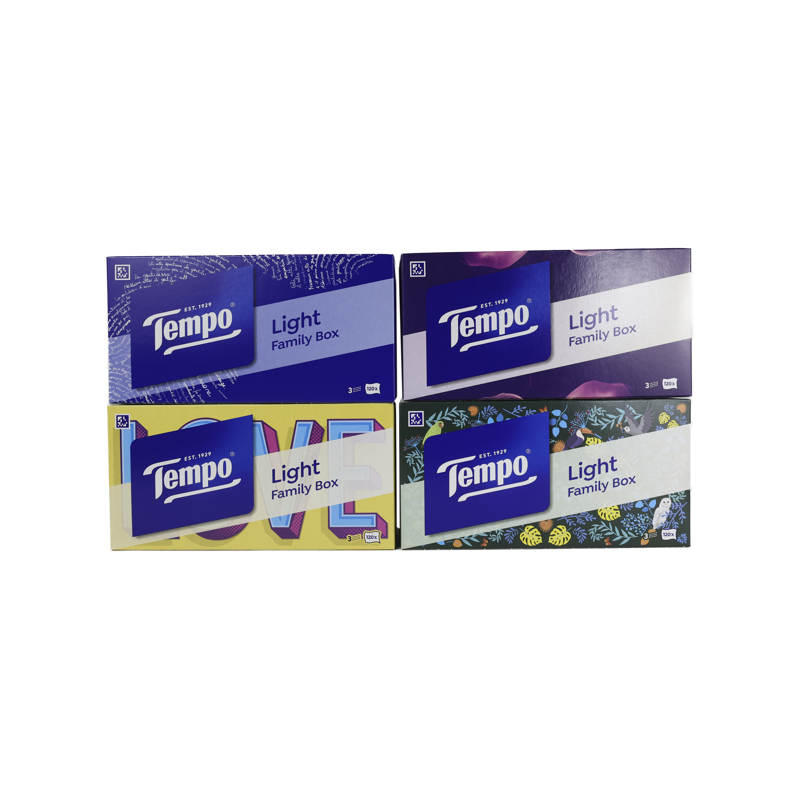 TEMPO FAZZOLETTI FAMILY LIGHT BOX 120 VELINE 3 VELI