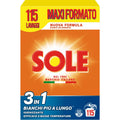 SOLE DETERSIVO POLVERE BUCATO LAVATRICE 3 IN 1 BIANCO SPLENDENTE FUSTO 115 LAVAGGI