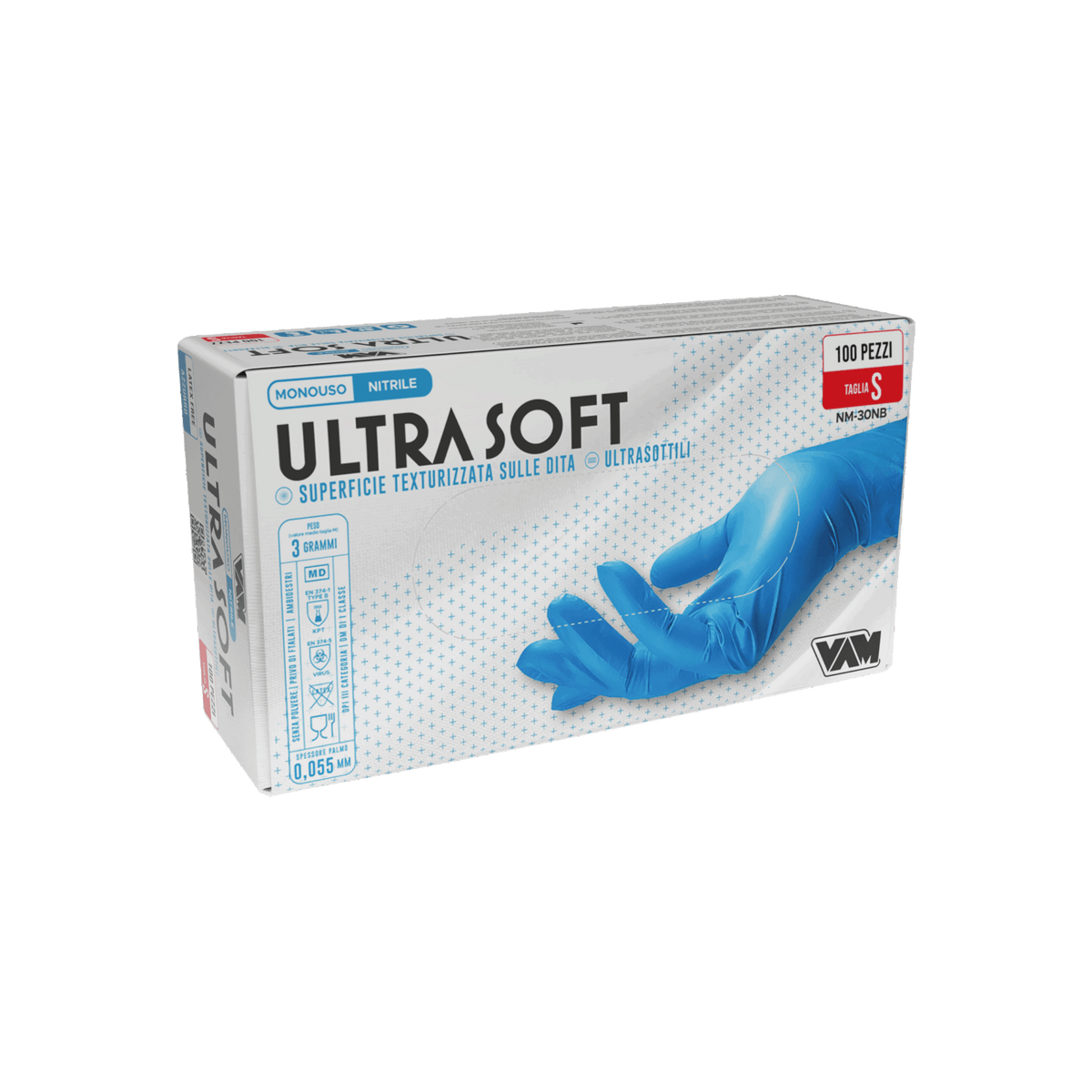 Guanti in nitrile senza polvere 3gr ULTRASOFT Violetto - Confezione da 100 pz