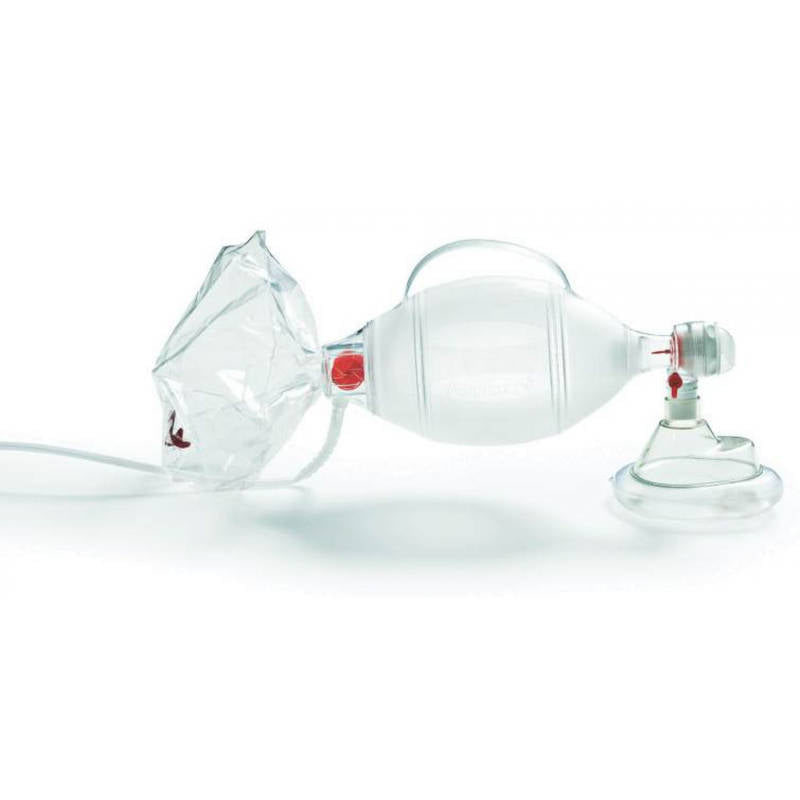 PALLONE AMBU DI RIANIMAZIONE IN PVC CON MASCHERA N.4 E RESERVOIR X BAMBINO