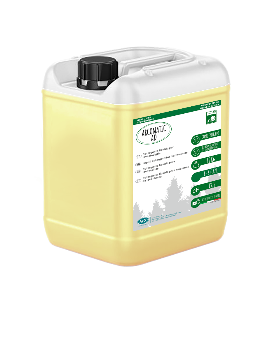Detergente liquido per lavastoviglie specifico per acque dolci Arco Matic AD - 20 KG