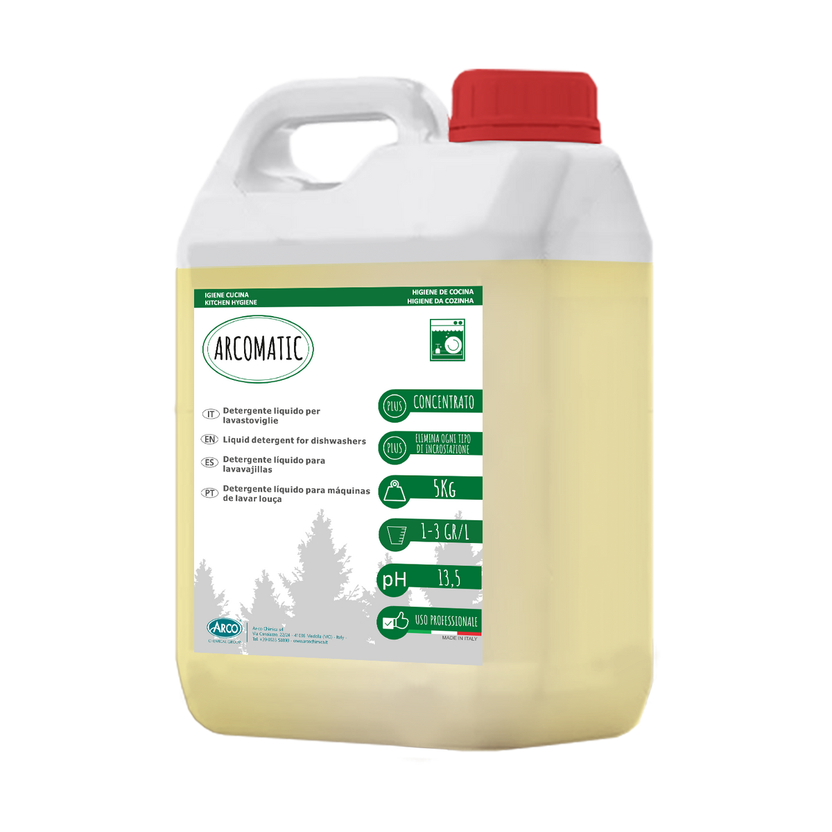 Detergente liquido per lavatoviglie Arco Matic - 5 KG