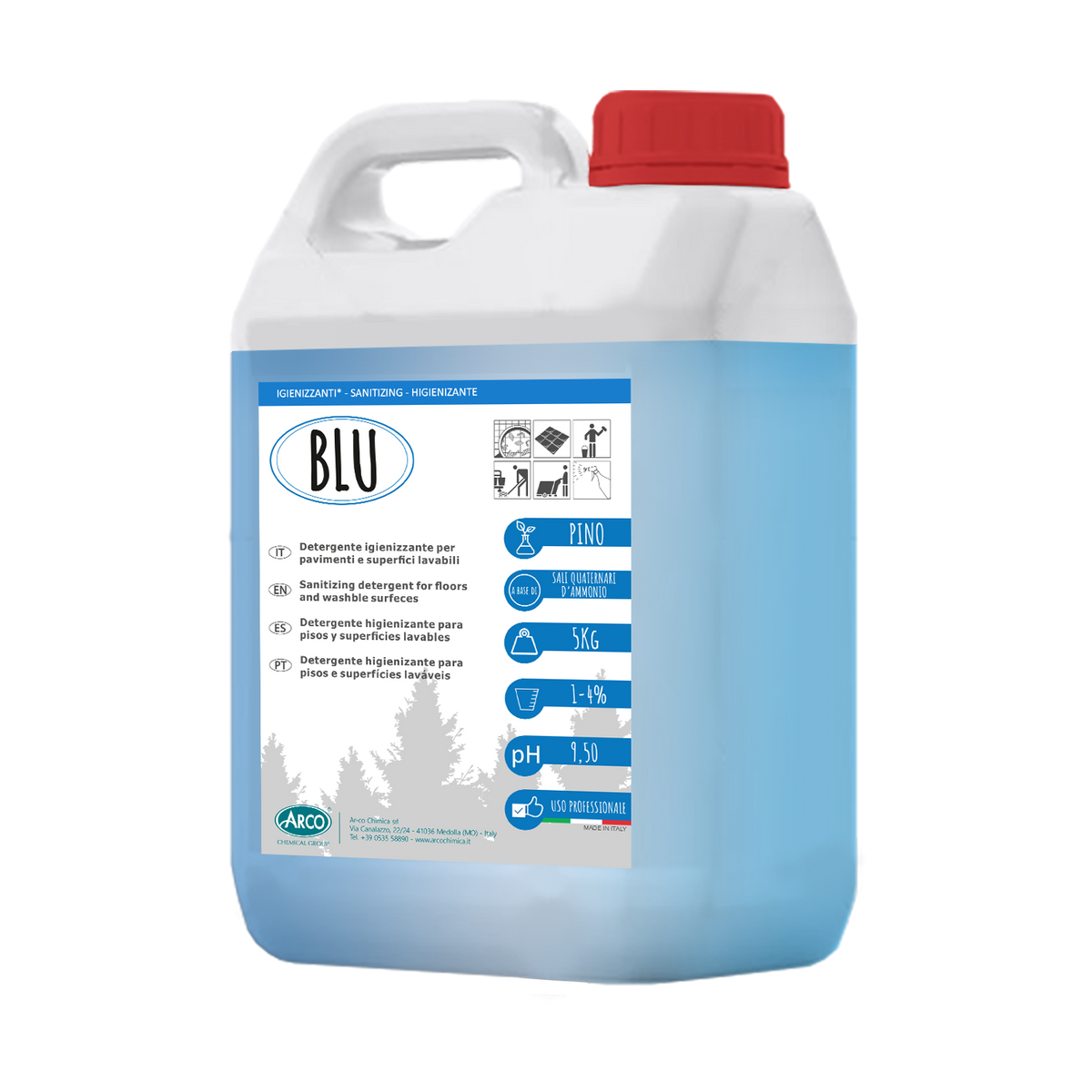 Igienizzante detergente Deodorante profumato Blu - 1 LT
