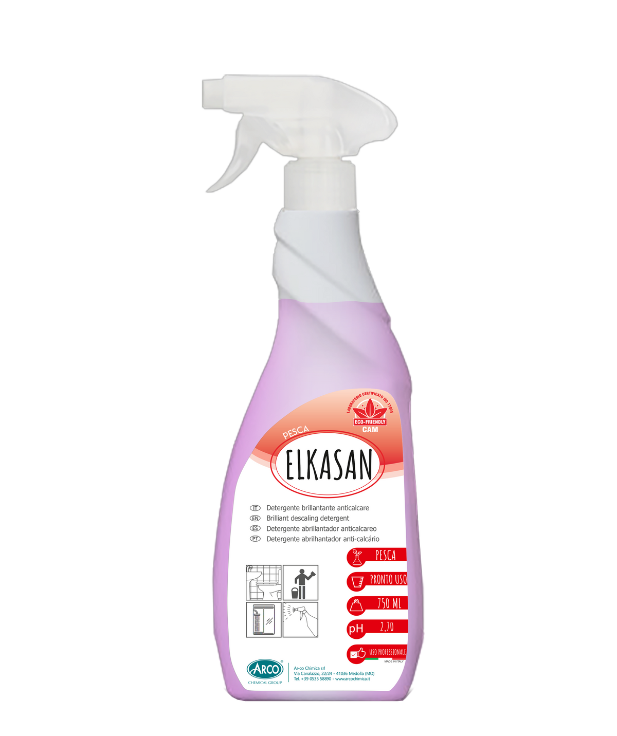 Detergente brillantante igienizzante Elkasan Pesca - 5 KG