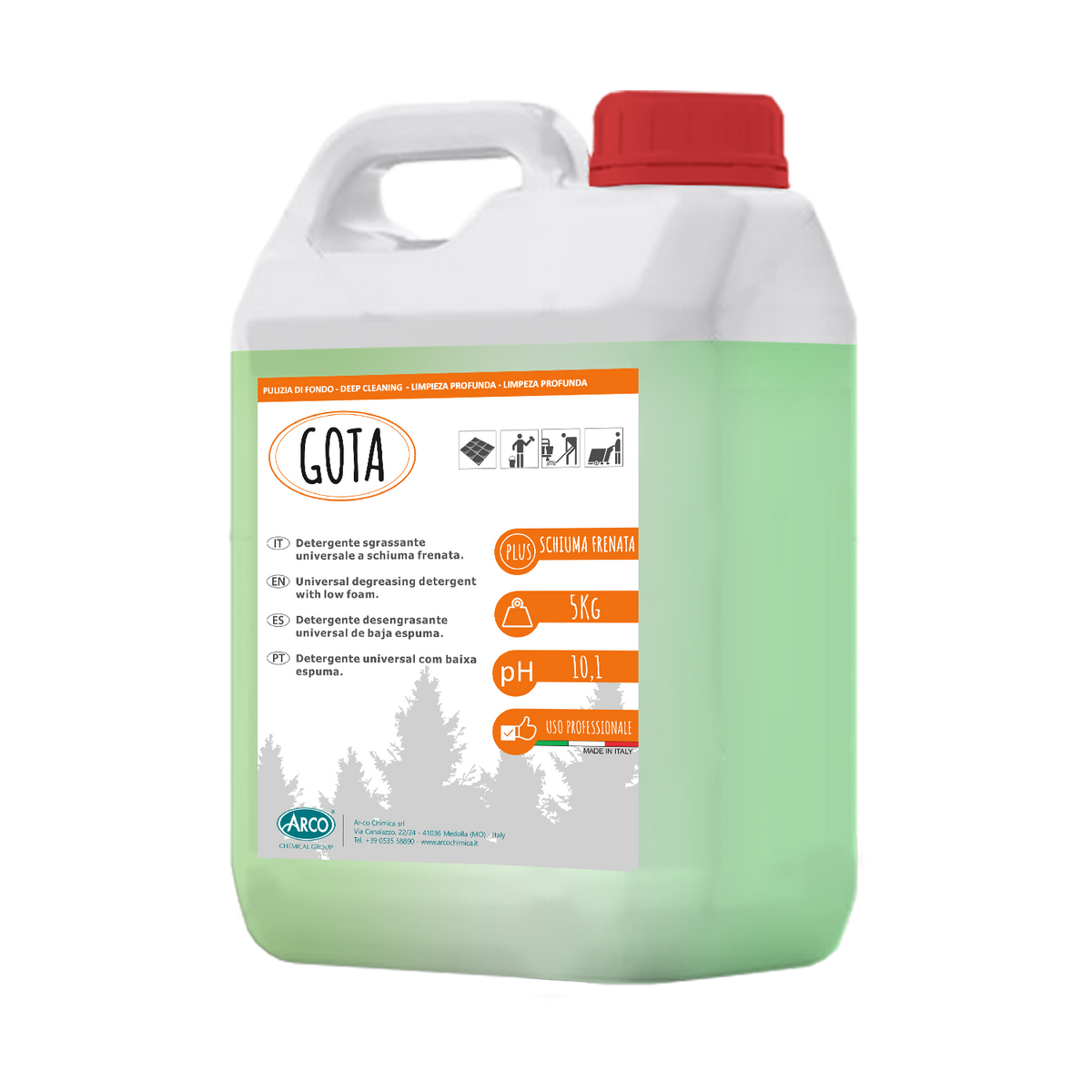 Detersivo Universale a schiuma frenata Gota - 5 KG