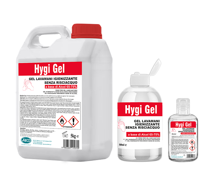 Gel lavamani igienizzante Hygi Gel - 500 ML