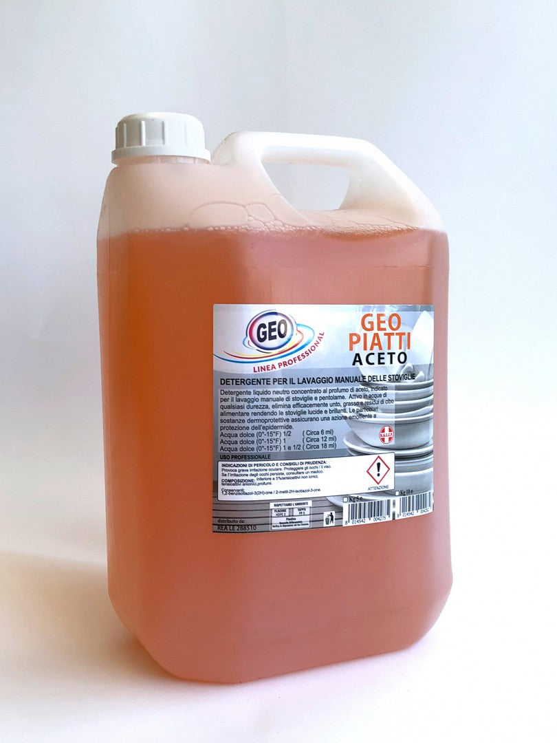 GEO Piatti detergente stoviglie concentrato all'aceto - 5 kg