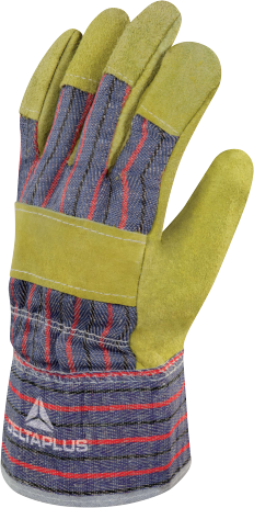 GUANTO TAGLIATO E CUCITO, PALMO IN PELLE/DORSO IN PELLE PROTEZIONE MECCANICA MULTIUSO DC103