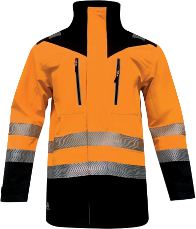 GIACCA IMPERMEABILE AD ALTA VISIBILITÀ ABBIGLIAMENTO TECNICO GRAFIZHV