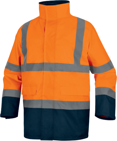 PARKA IMPERMEABILE 5 IN 1 AD ALTA VISIBILITÀ ABBIGLIAMENTO TECNICO SPEED CAPPUCCIO A SCOMPARSA