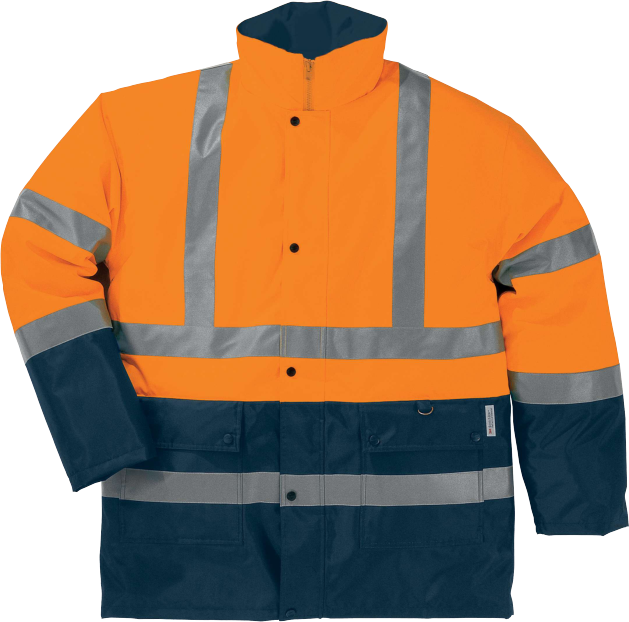PARKA IMPERMEABILE AD ALTA VISIBILITÀ ABBIGLIAMENTO TECNICO STRADA 2
