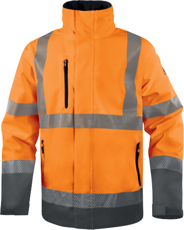 PARKA IMPERMEABILE AD ALTA VISIBILITÀ ABBIGLIAMENTO TECNICO TRACK