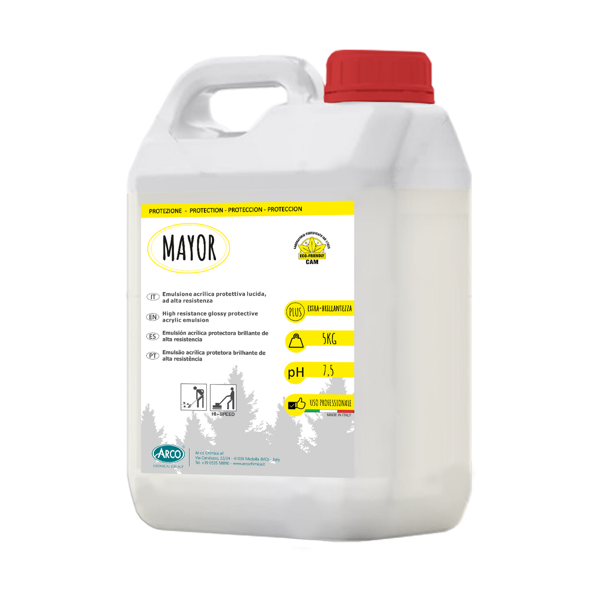 Emulsione acrilica-poliuretanica autolucidante Mayor - 1 LT