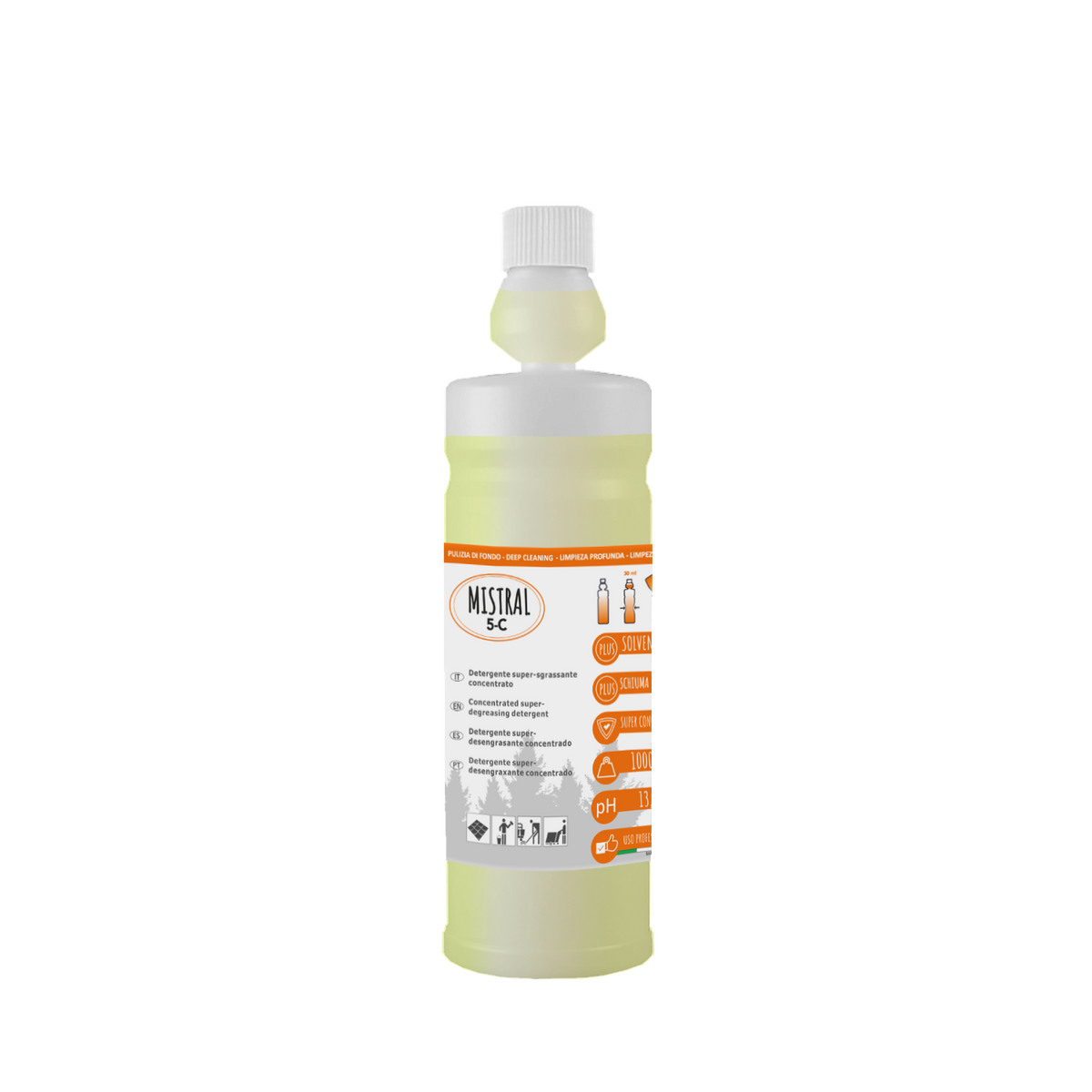 Detergente ad alto potere sgrassante Mistral 5-C - 10 KG