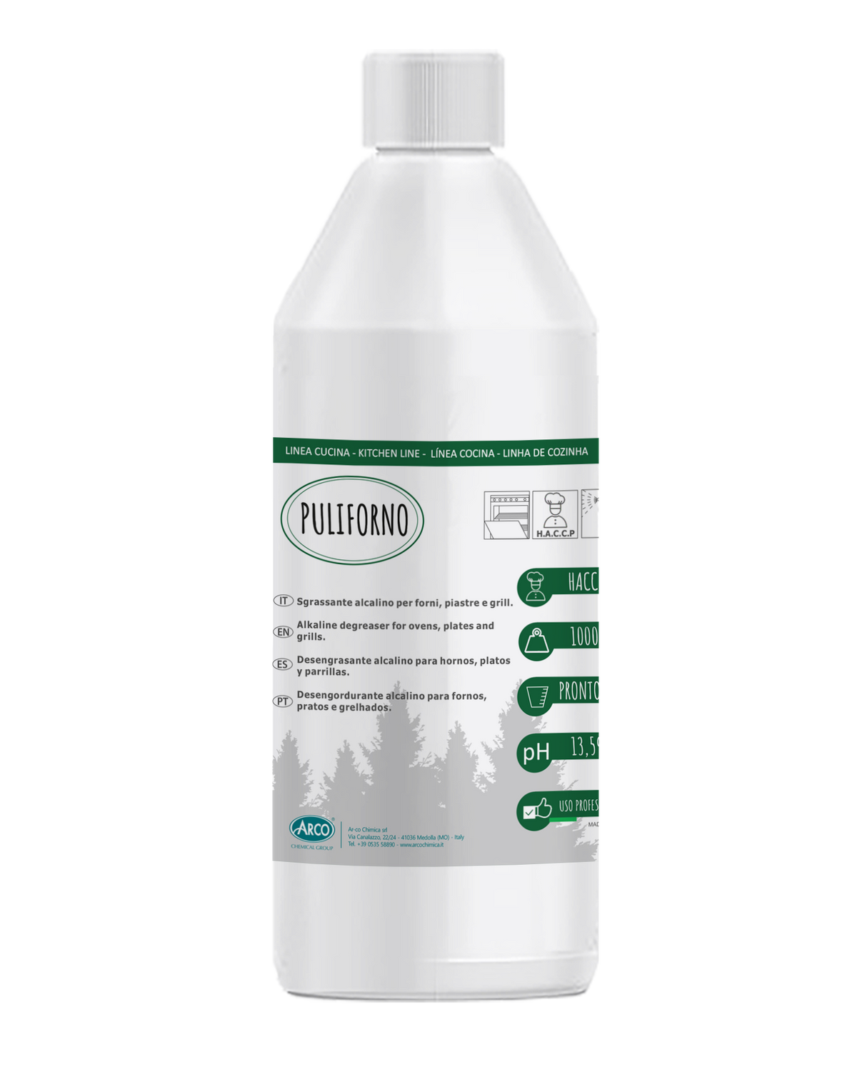 Detergente sgrassante forni e piastre Puliforno - 5 KG
