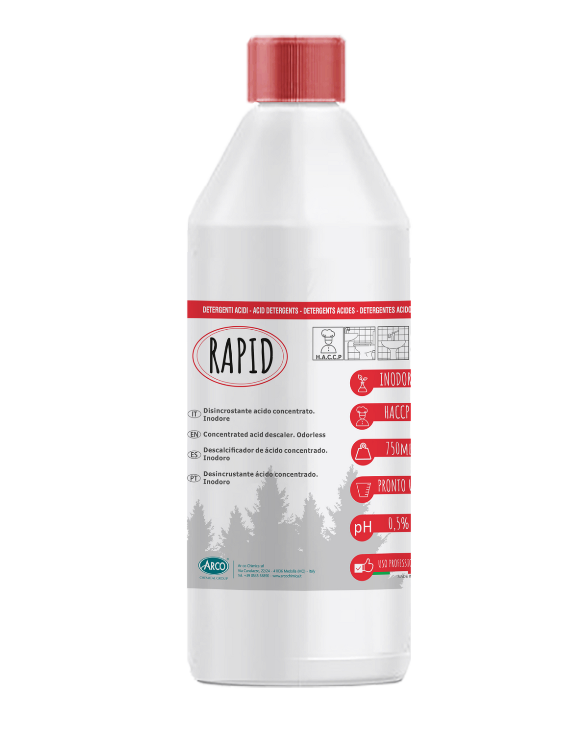 Disincrostante concentrato inodore Rapid - 750 ML