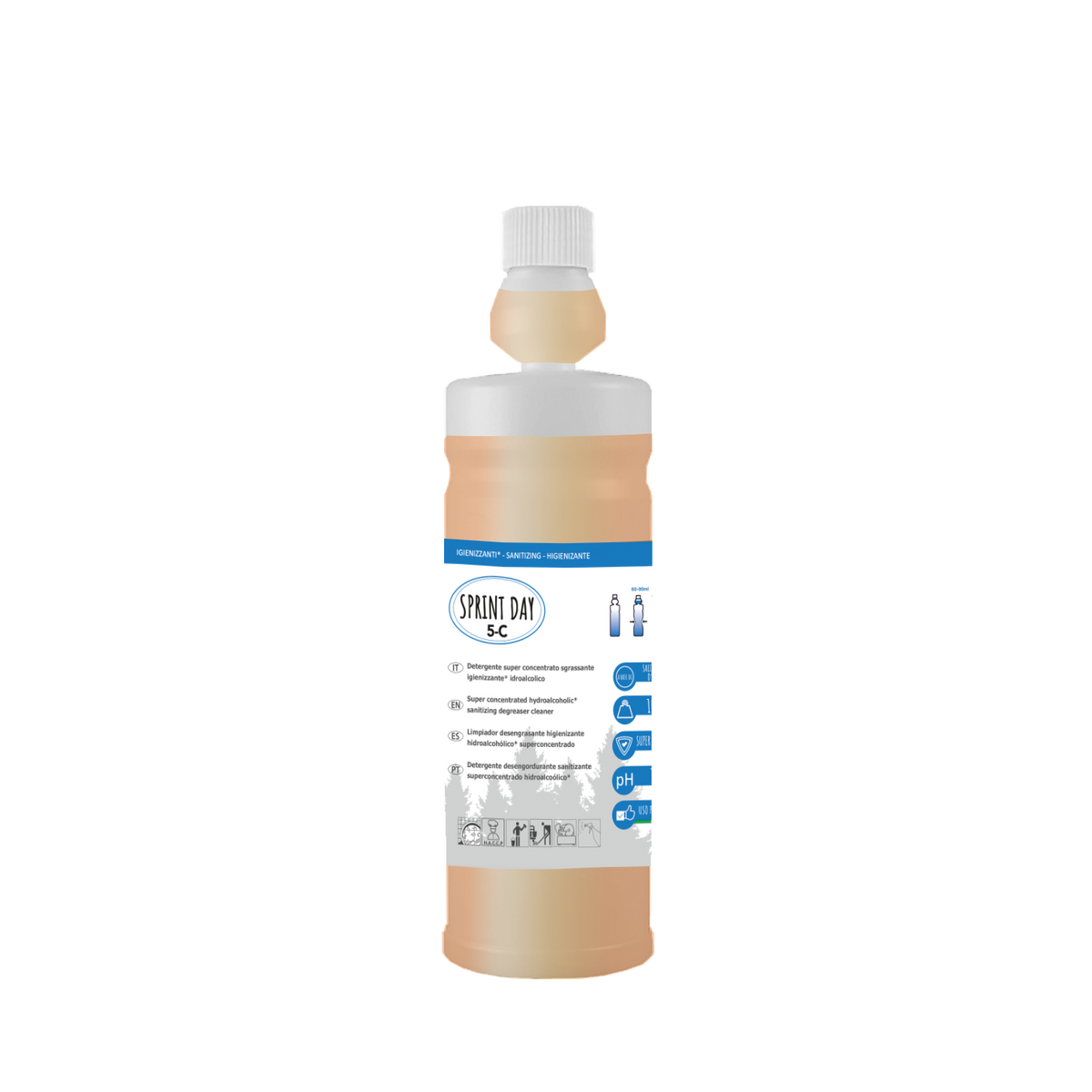 Detergente sanificante sgrassante Sprint Day 5-C - 10 KG