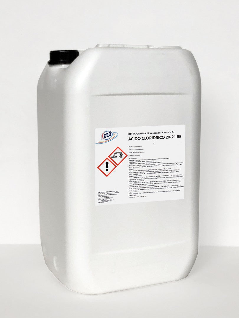 Acido cloridrico 20-21 Bé - 25 kg