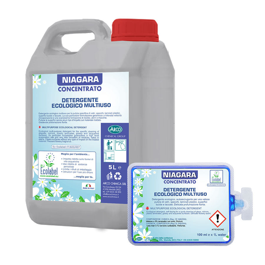 FORMATO 5Kg E MONODOSE Detergente multiuso Niagara Concentrato - 5 KG