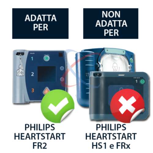 Philips Heartstart FR2 elettrodi adulti